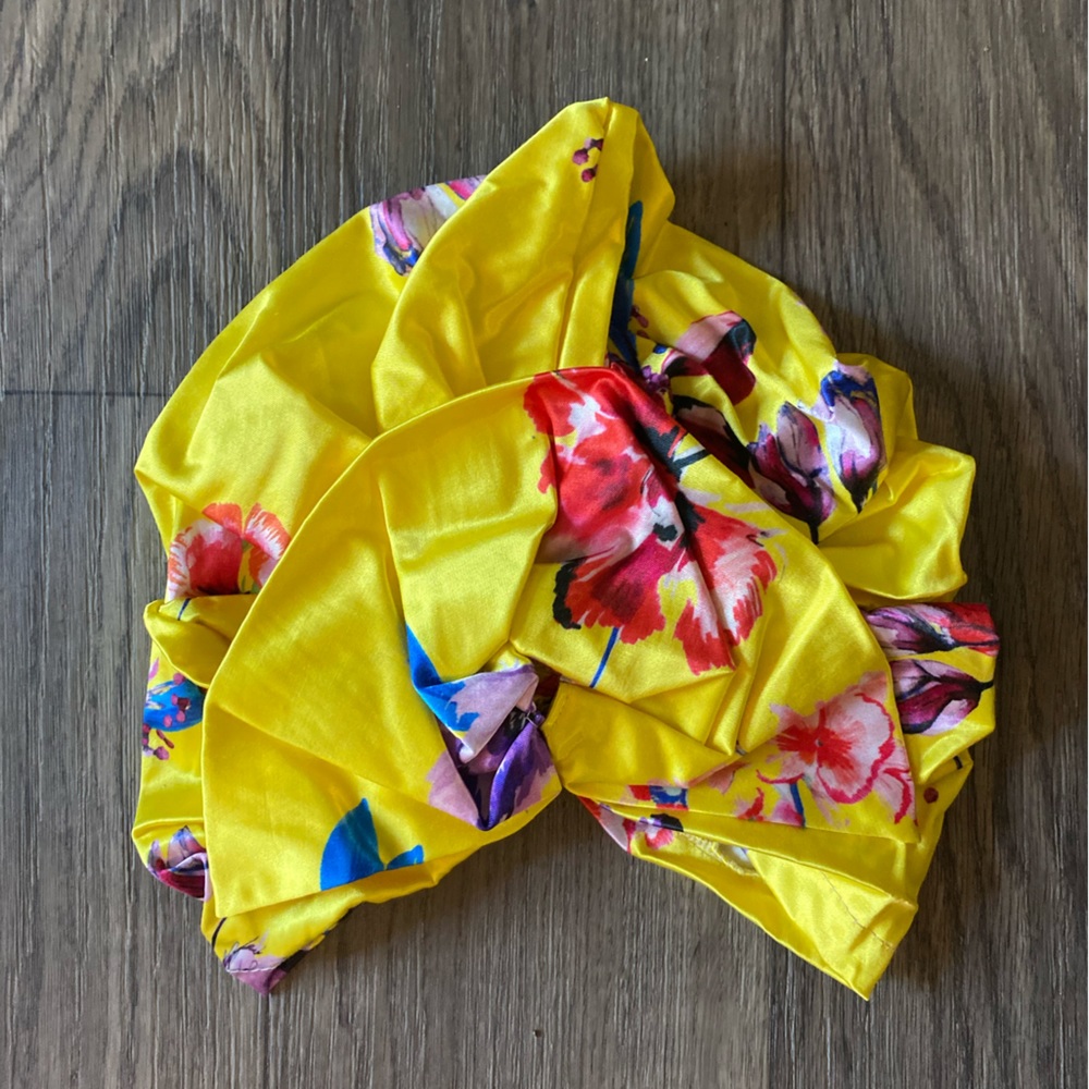 Yellow Israeli Pull on Turban